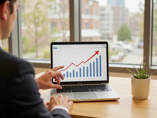 Courbe de croissance des achats B2B en ligne