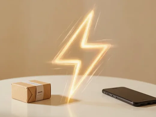 Mise en route rapide : colis et smartphone