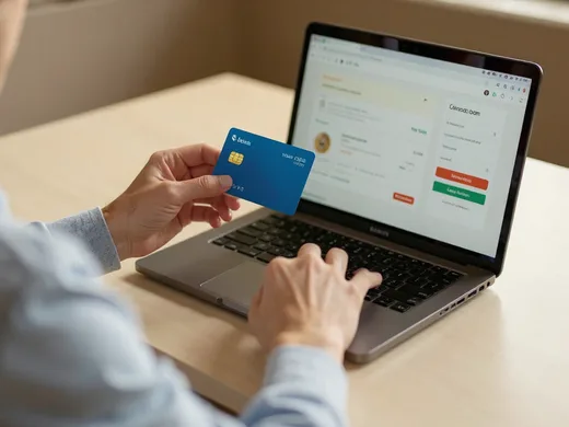 Paiement par carte bancaire sur une boutique en ligne